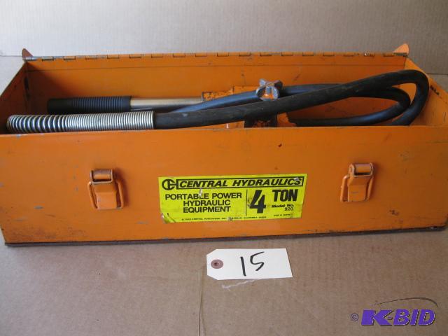 lot 15 image: Porta Power 4 ton hydraulics set...