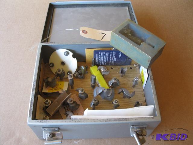 lot 7 image: Case of router bits...