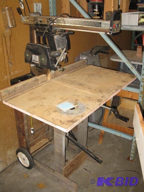 lot 8 image: Black and Decker 10 inch radial arm saw, with...