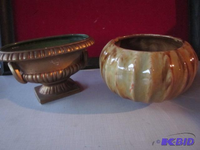Pair of ceramic planters, Rubens Pottery and ...