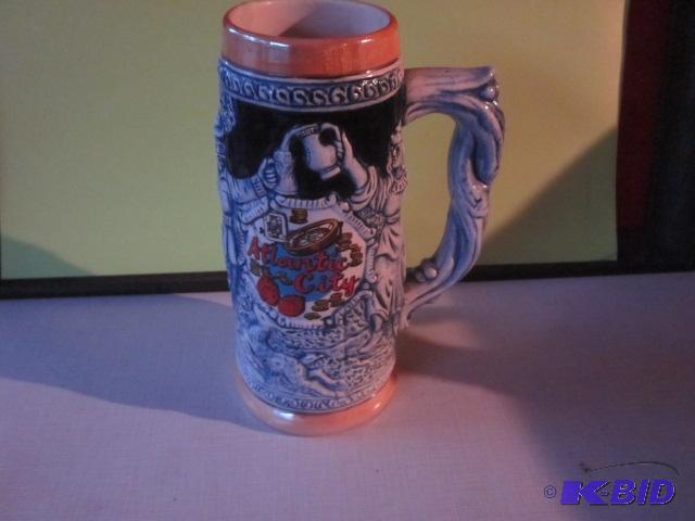 Large 12 inch Atlantic City beer stein.&nbsp...