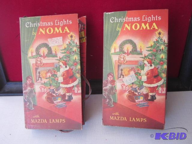 Pair of early Christmas Lights by Noma with M...