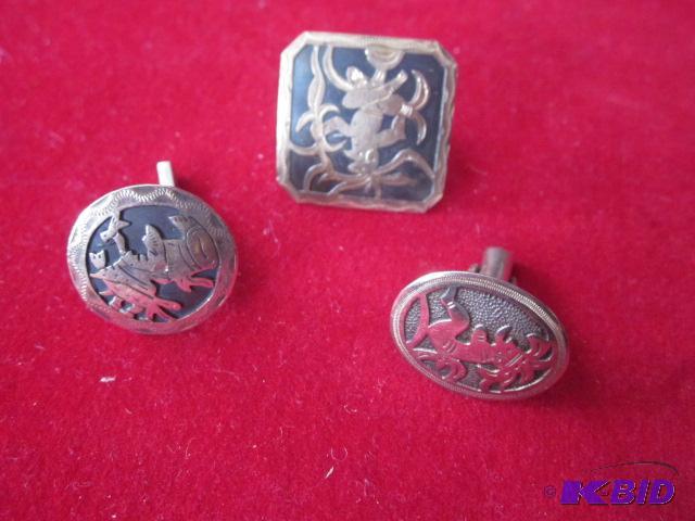 Lot of (3) Alpaca Sterling Silver antique vin...