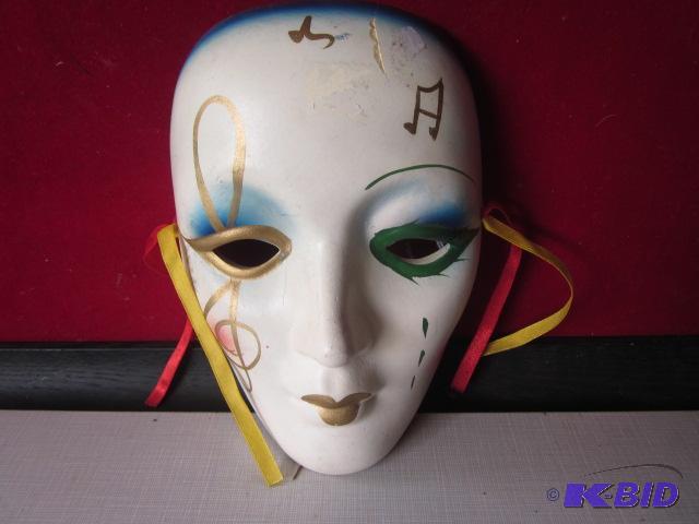 7 inch hand painted porcelain Opera Mask.&nbs...