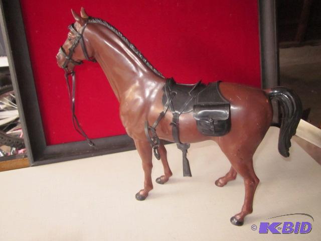 1966 12 inch Marx Johnny West 12 inch horse w...