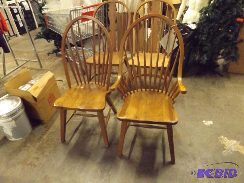 Pair of Dining Room Chairs, one is missing th...