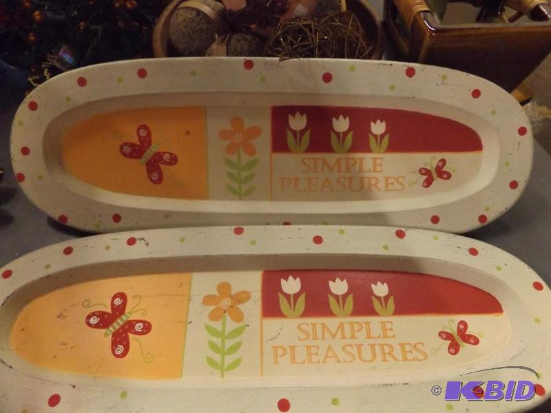 Two Simple Pleasures decorative platters, Pla...