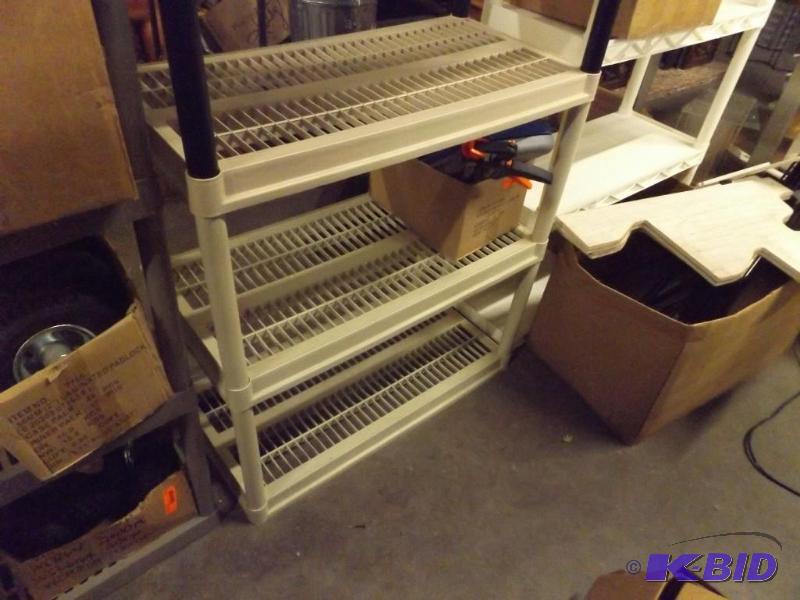 Plastic Shelving Unit, 5 tier Contents not i...