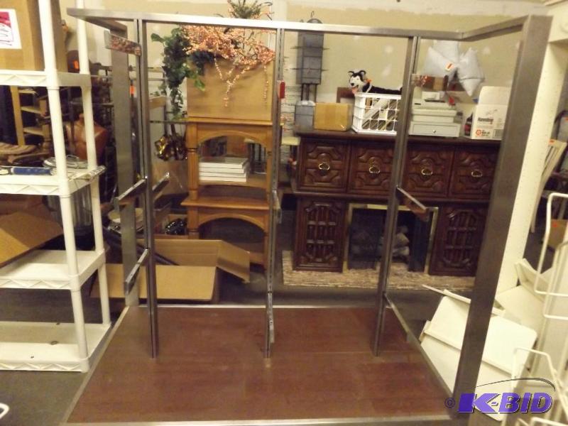 Metal Display Rack, approx 5 tall x 3 wide ...