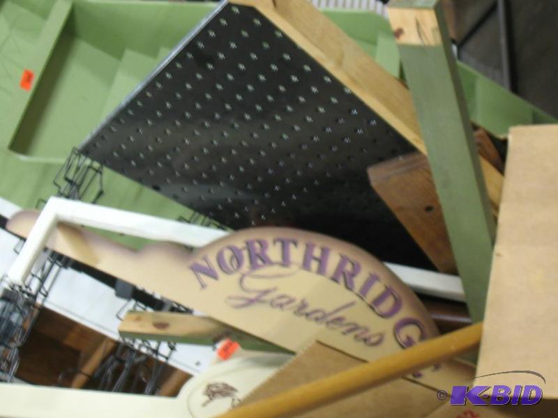Misc Wood pieces, sign pieces, dowels, framin...