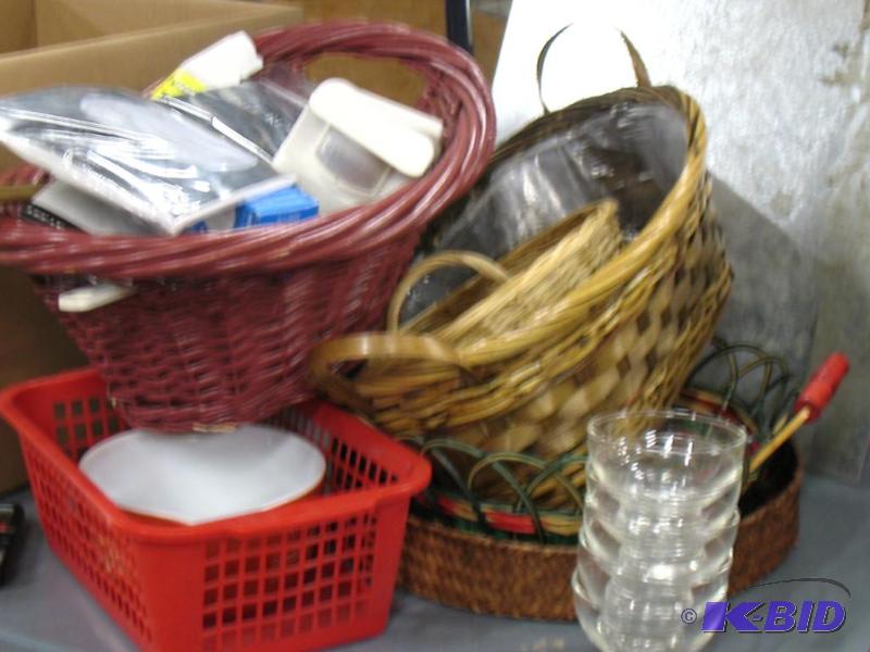 Baskets and other household items...