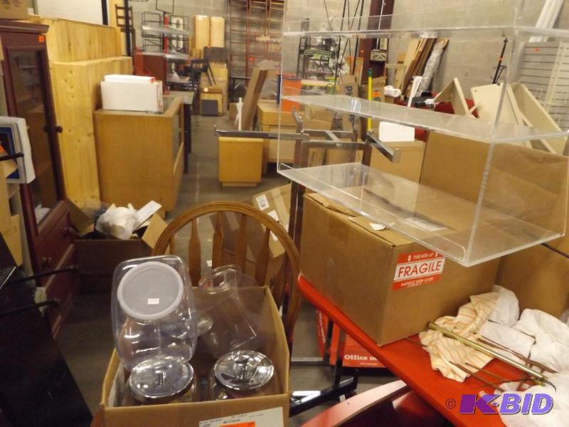 Plastic and Glass Candy Jars, counter top can...