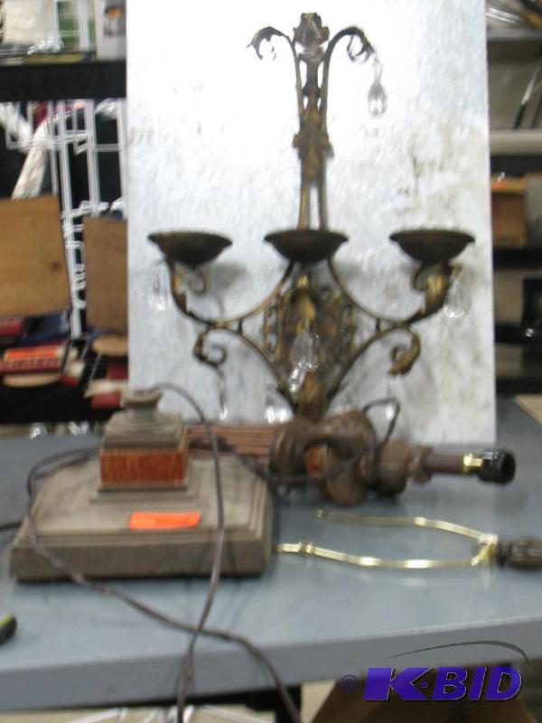Wall Sconcecandle holder and a lamp that nee...