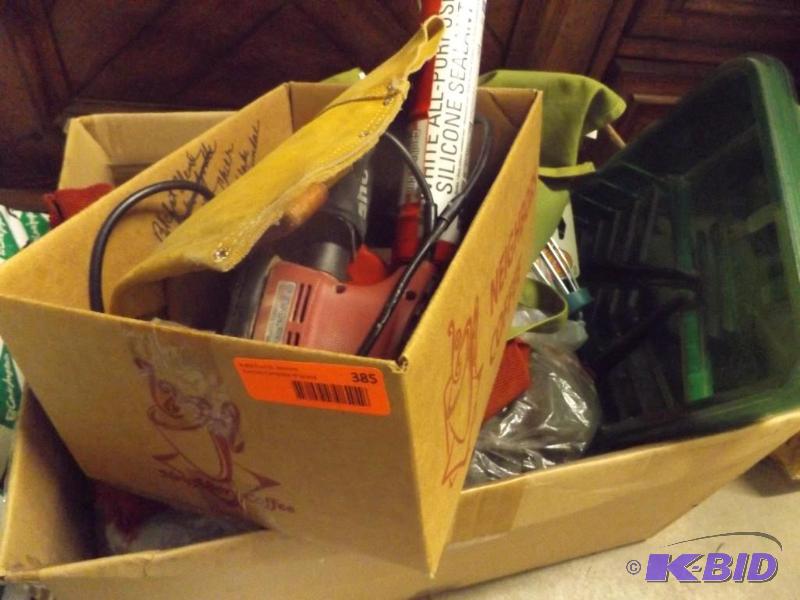 Caulking, tool shop sander, tool belt accesso...