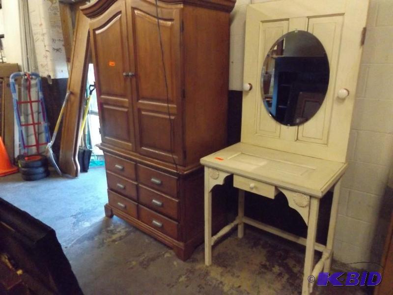 Vanity made from an old door 6 tall x 31 w...