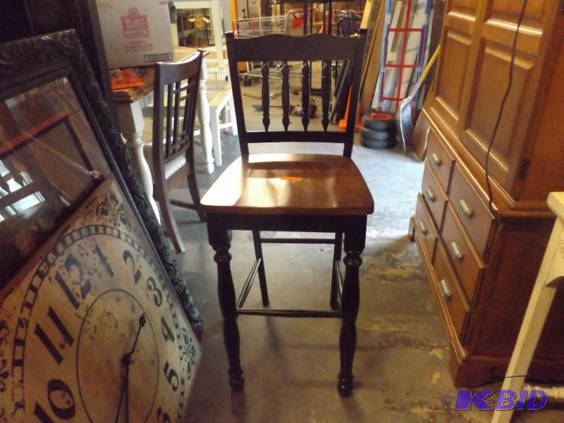 Bar Height Wood Chair 46 tall, seat height ...