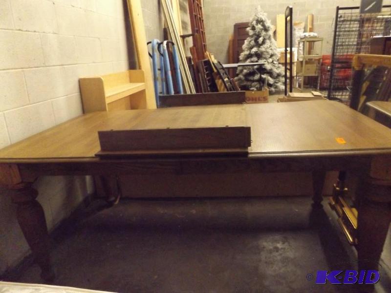 8 long Dining Room Table, one leaf 6 long, ...