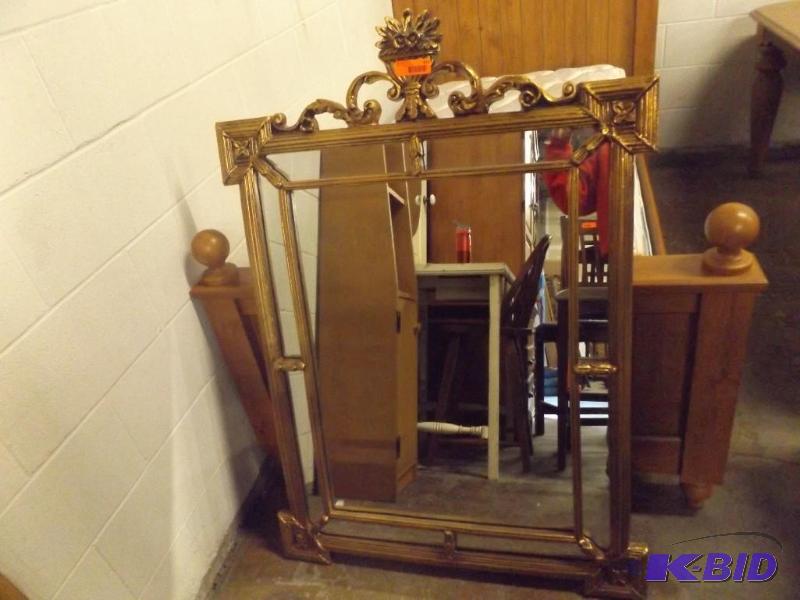 Mirror, resin frame. 50 tall x 31 wide...