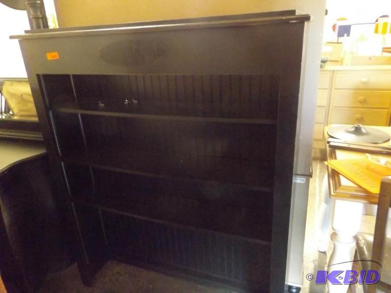 Black Bookshelf  Display Shelf, one shelf is...