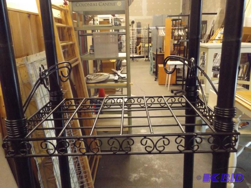 Black Metal Display Stand, 82 tall, 22 wi...