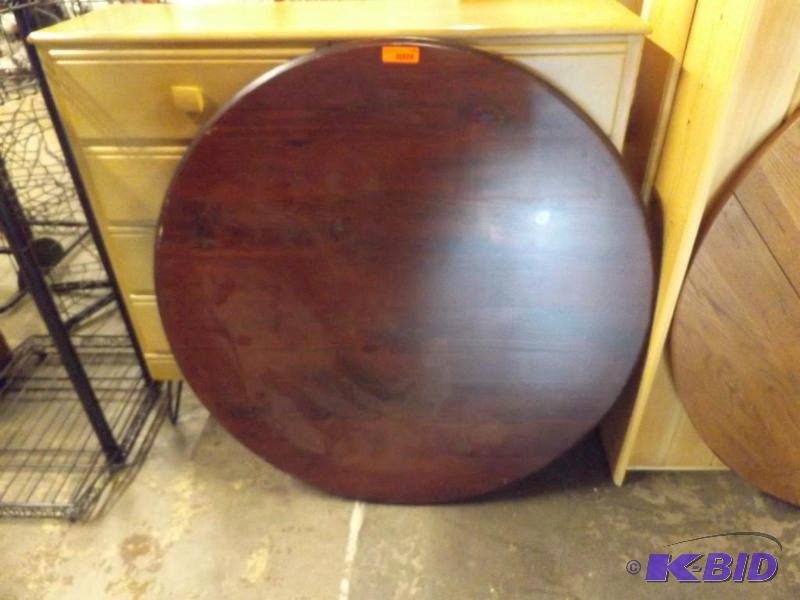 Wood Table Top, 44 diameter...