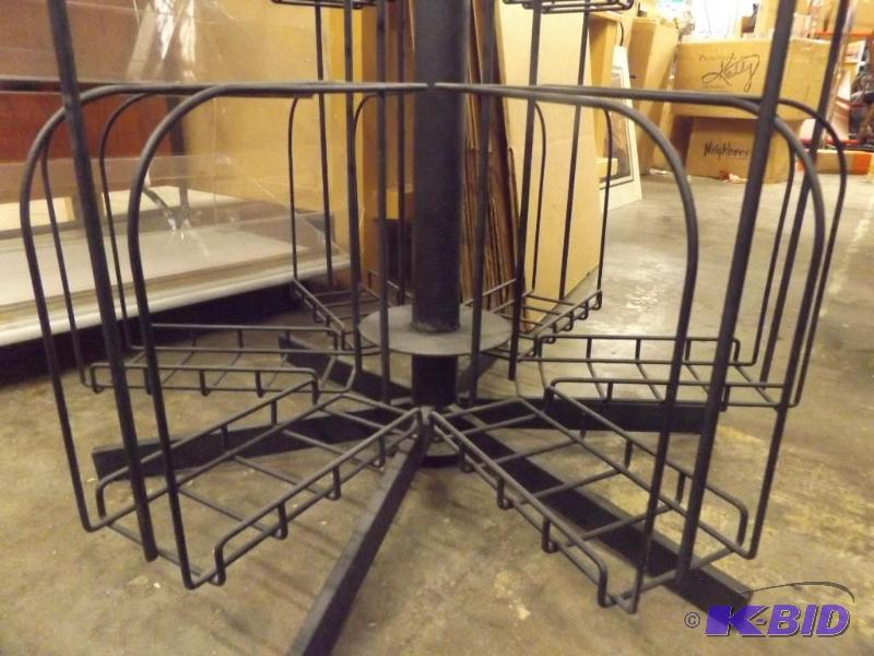 Black Metal Display, 80 tall Swivels...