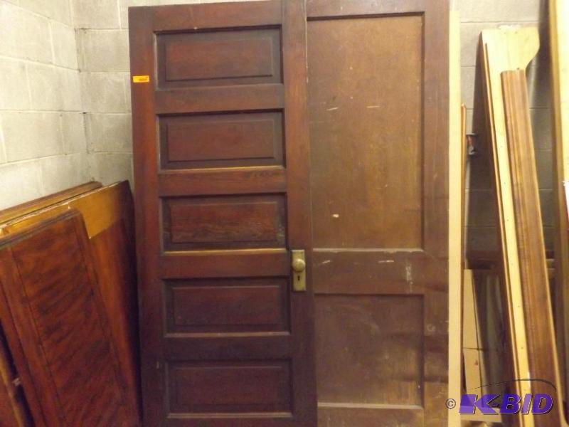 Two wooden doors...