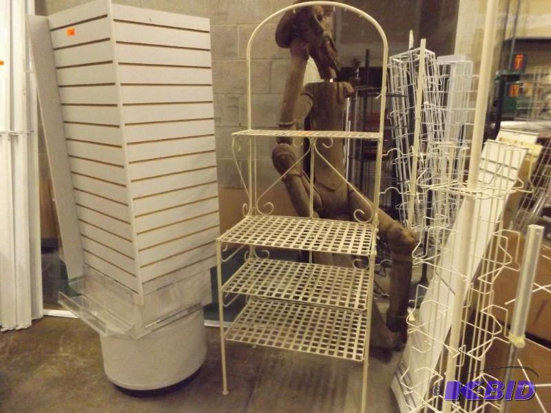 Metal Display or Bakers Rack. 6 tall x 27 ...