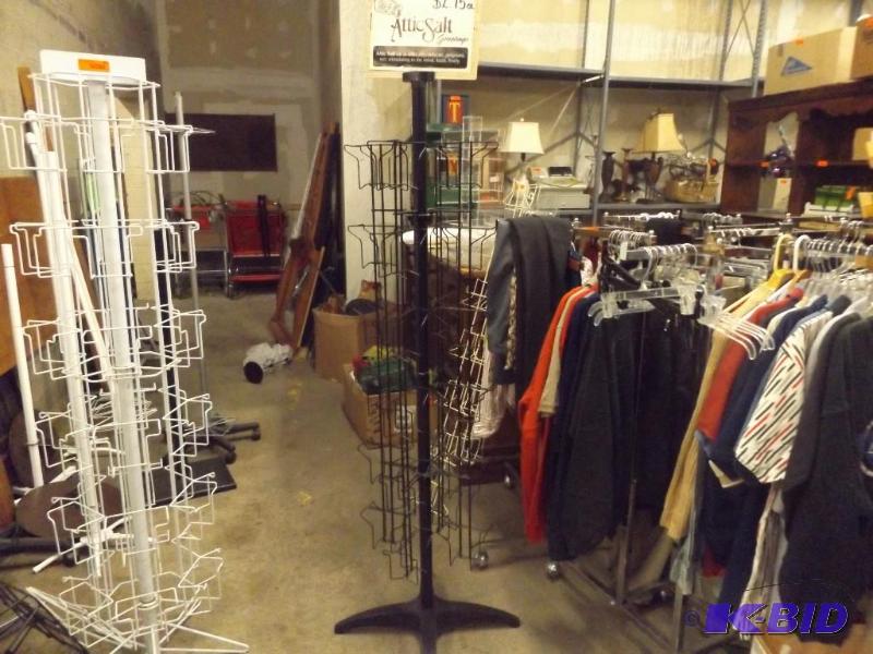 Black Metal Display Rack, approx 6 tall...