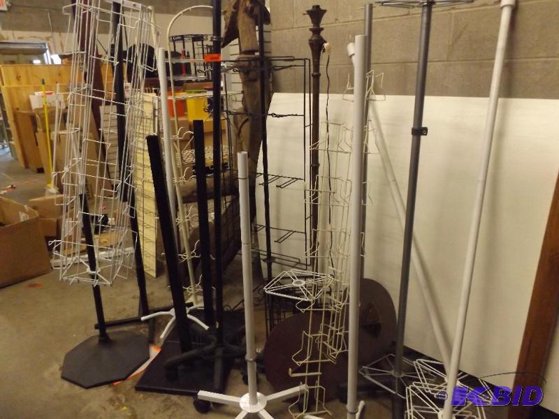 misc parts and pieces of display racks....