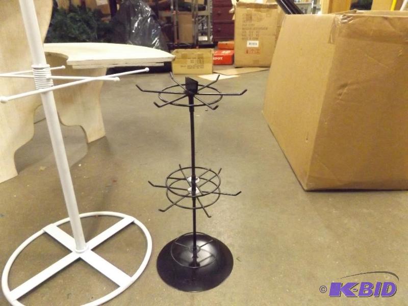 Two Display racks. black metal jewelry displa...