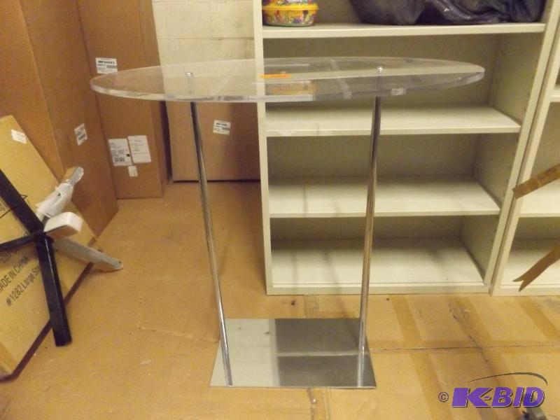 Plastic Display table, 3 foot tall...
