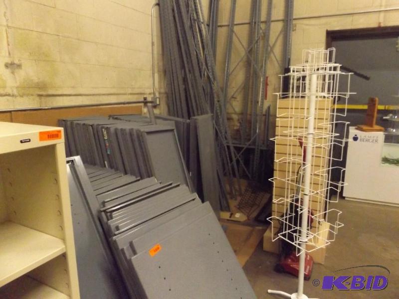 Metal Shelving, 124 tall. makes several uni...