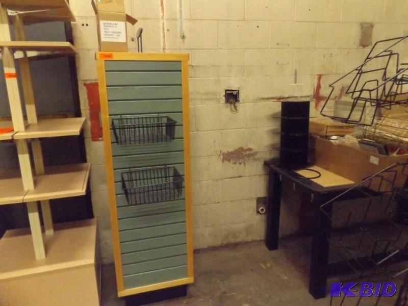 Display Stand, 5 tall. Has a couple baskets ...