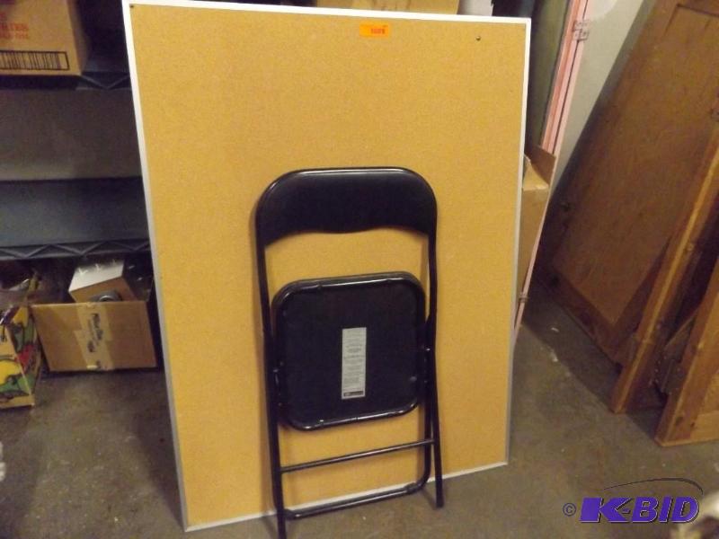 Metal Folding Chair, Display board 3 x 4...