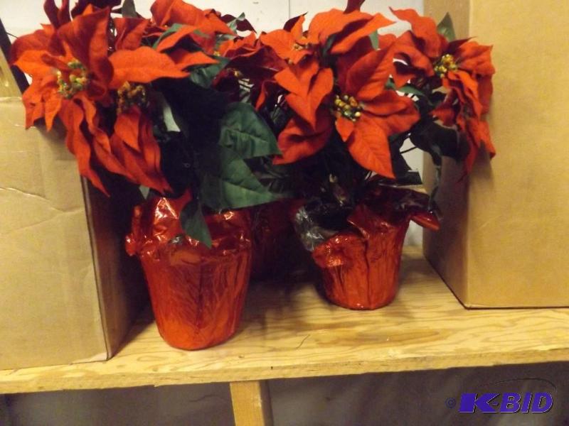 Seasonal Decorations and three artificial poi...