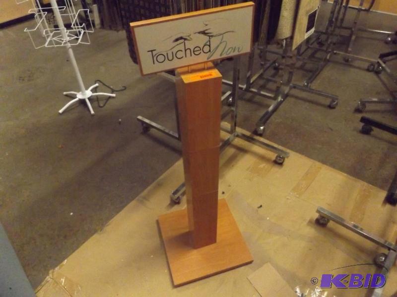 3 tall wood display stand...
