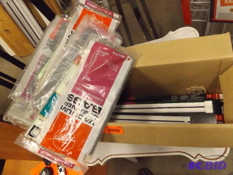 light bulbs and vacuum cleaner bags...