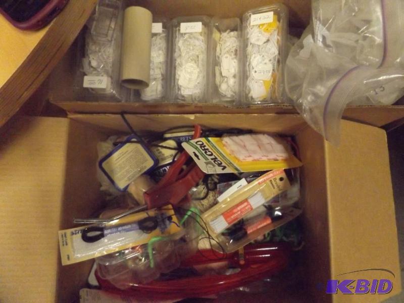 Sewing accessories and Price tags...