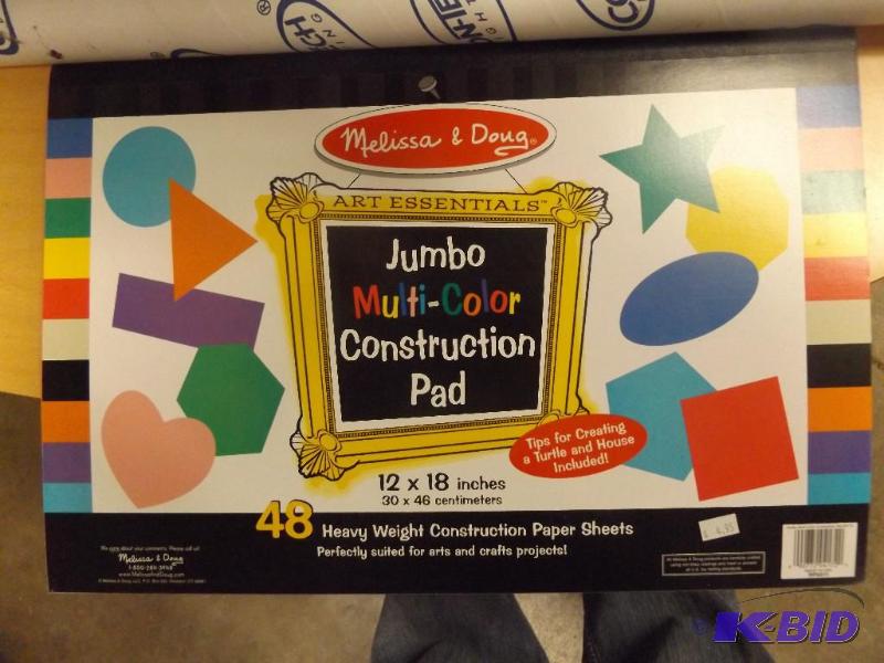 4 pads of construction paper, 12 x18...