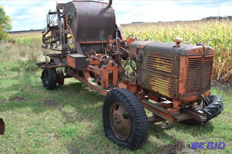 lot 45 image: Minneapolis Moline Tractor  Badger Machine Works Trencher