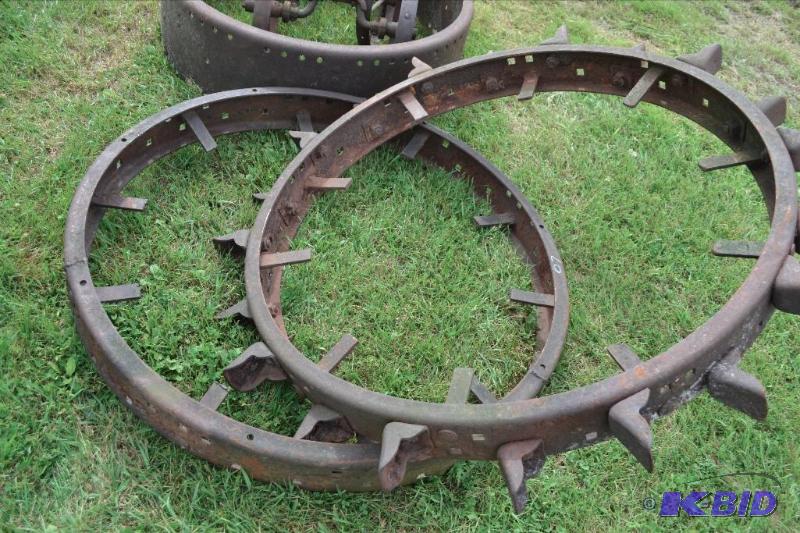 lot 67 image: Steel tractor wheels ...
