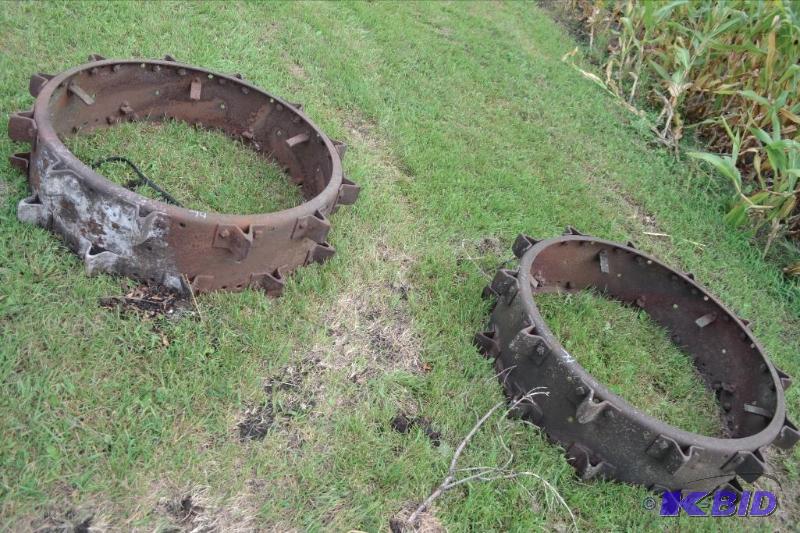 lot 74 image: Pair of steel wheels ...