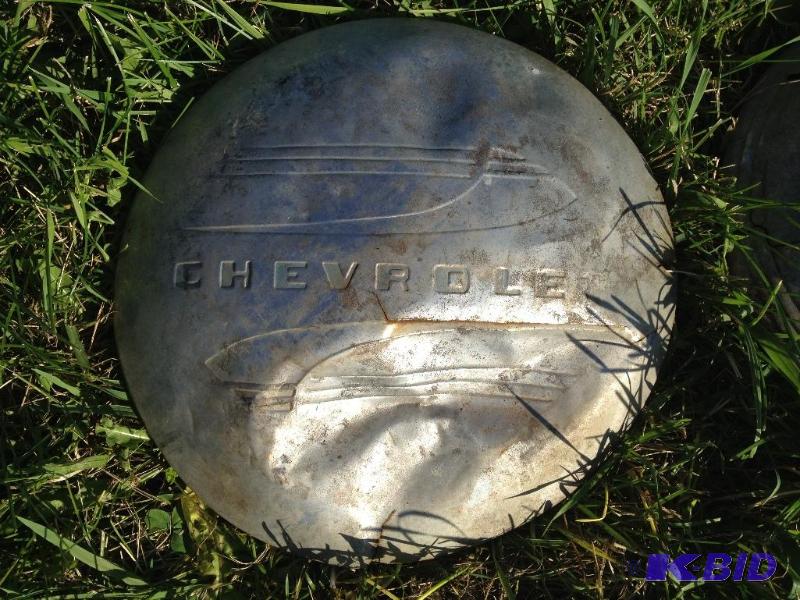 lot 91 image: Two Chevrolet&nbspDogdish&nbspStyle Hubcaps...