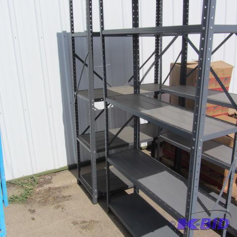 lot 150 image: Metal Shelf Units