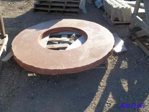 POLISHD CONCRETE FIRE PIT CAP BURNT UMBER  IN...