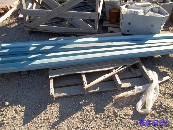 MISC. STEEL SHELVING  2 PALLETS...