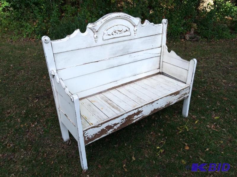 Handmade Distressed Entry Bench