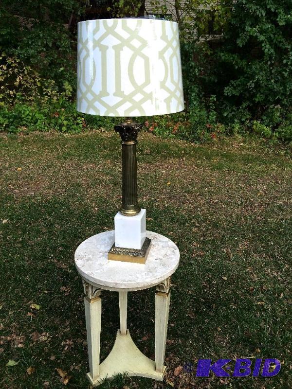 French circa 1920s Corinthian style lamp New Shade