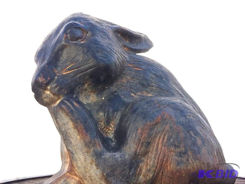 lot 11 image: Iron Bunny with markings of a crown and 1818